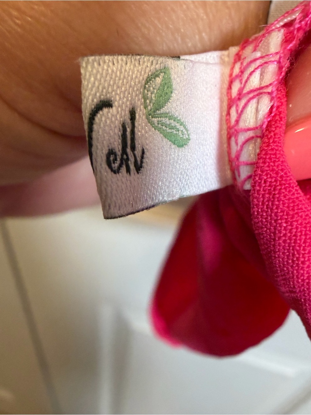 Sage Vell Hot Pink Ruffle V Neck Blouse Smocked Sleeve Top XL - Picture 8 of 9